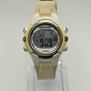 Marathon White Digital Women’s Sports Watch Working New Battery